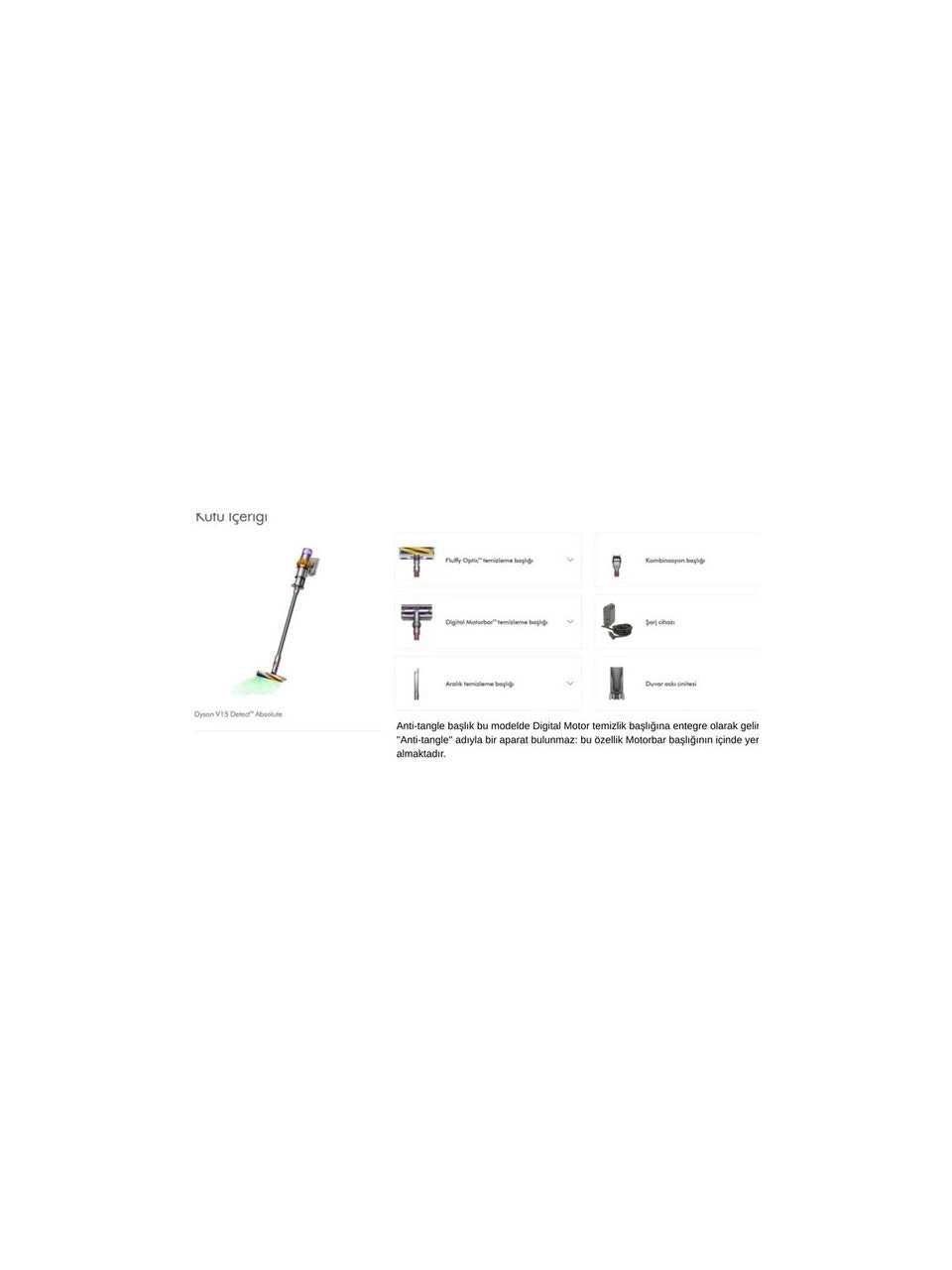 Dyson V15 Detect™ Absolute Kablosuz Süpürge (İthalatçı Garantili)