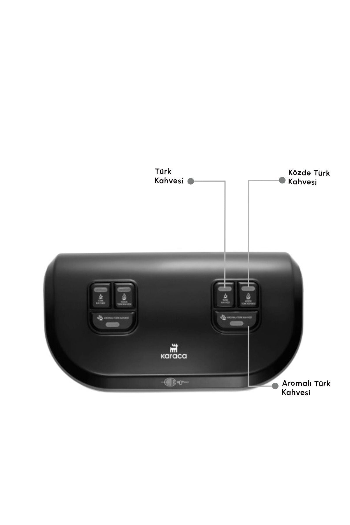 Hatır Hüp Düet İkili Aroma Türk Kahve Makinesi Space Gray