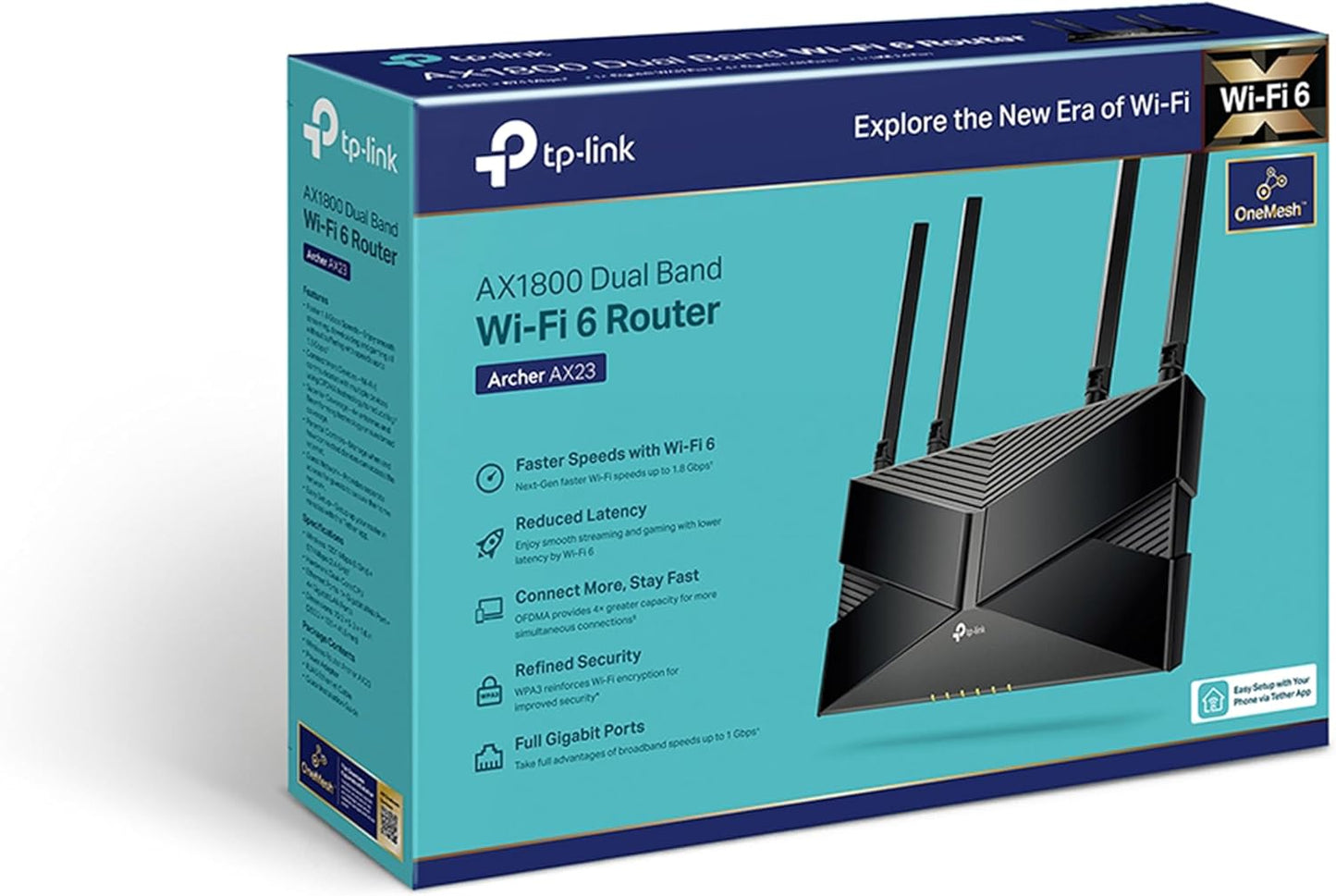 TP-Link Archer AX23, AX1800 Çift Bant Wi-Fi 6 Yönlendirici