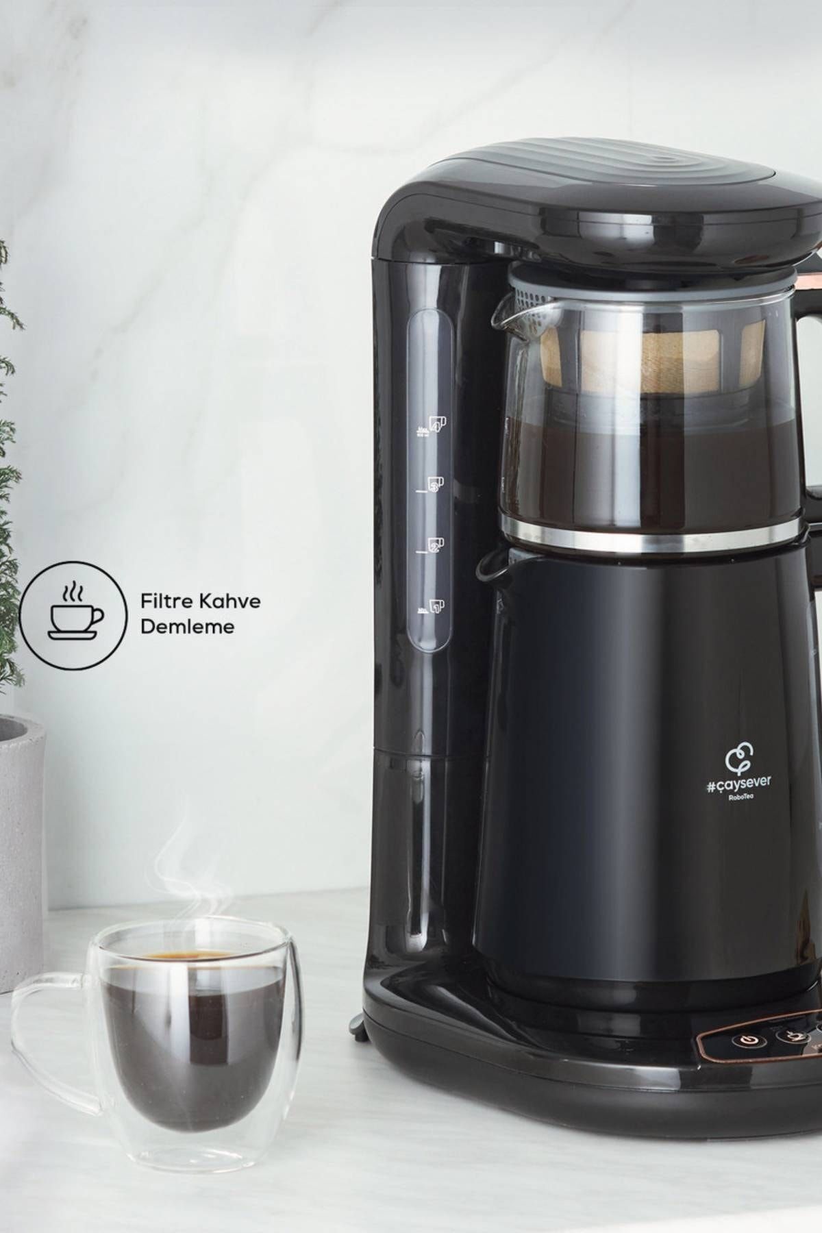 Robotea 3 in 1 Konuşan Çay Makinesi Rosegold