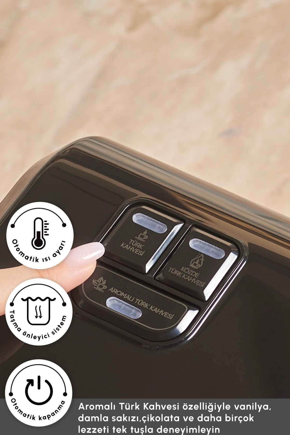 Hatır Hüp Düet İkili Aroma Türk Kahve Makinesi Space Gray