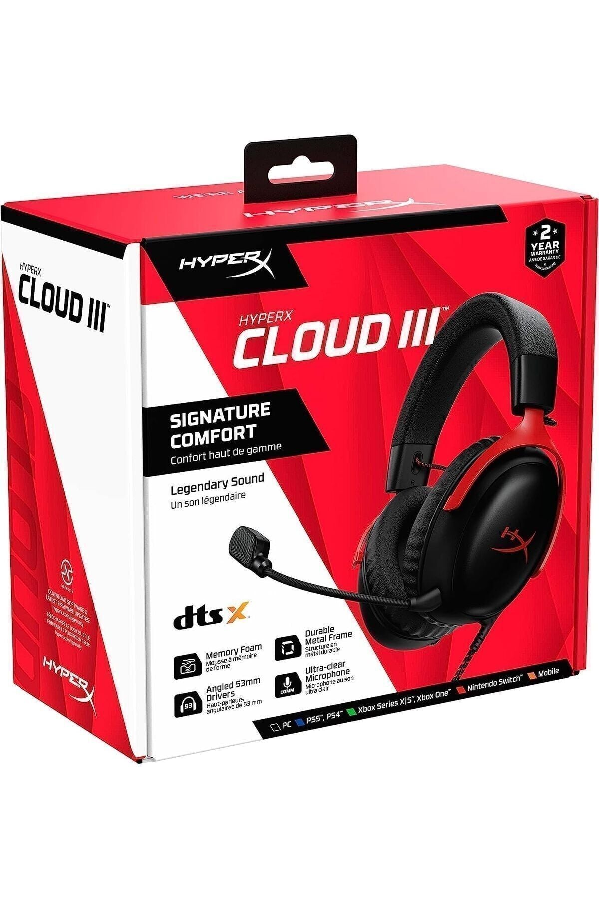Cloud III Gaming Headset DTS X Kablolu Oyuncu Kulaklığı 727A8AA
