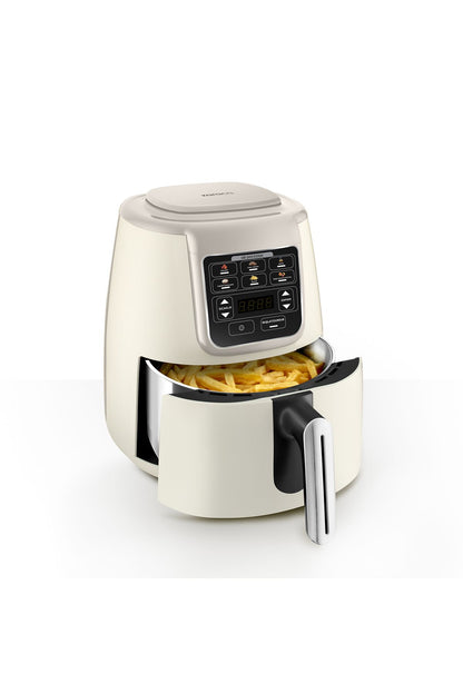 Air Pro Cook Köz Steel XL Çelik Hazneli Airfryer Iconic Beige  4 Litre 4 Kişilik