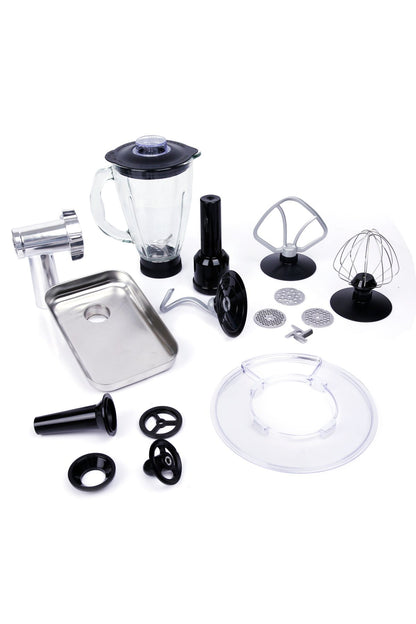 M120 Multi-fonksiyonel 3'ü Bir Arada Stand Mikser Kıyma Setli Ve Blender Özellikli Koyu Gri/Gold