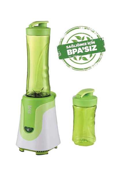 Mix&go Kişisel Smothie Blender, Kırmızı (300 W, 1 ADET 600 ML ŞİŞE VE 1 ADET 300 ML ŞİŞE)
