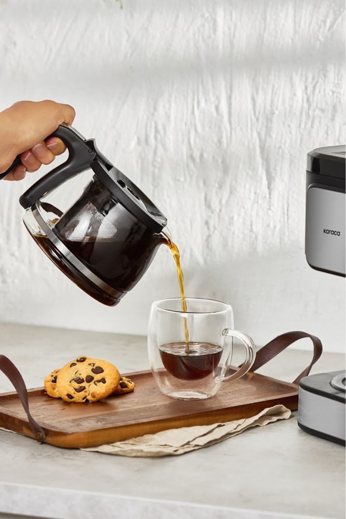 Just Coffee Aroma 2 in 1 Filtre Kahve ve Çay Demleme Makinesi Inox