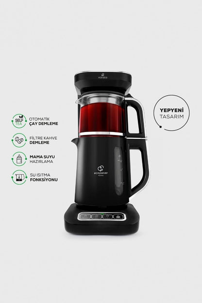 Robotea Pro 4 in 1 Konuşan Çay Makinesi Chrome