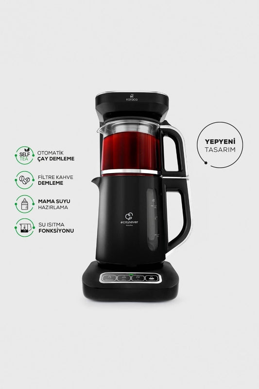 Robotea Pro 4 in 1 Konuşan Çay Makinesi Chrome