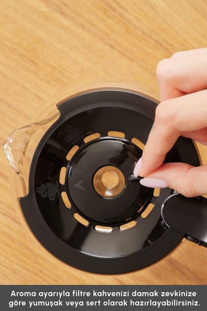 Hatır Plus Barista 6 in 1 Latte Cappucino ve Közde Türk Kahvesi Makinesi Black Copper