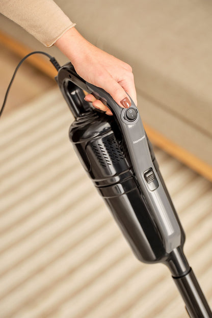 Homend Dustrider 1265H 2 in 1 Kablolu Toz Torbasız Dikey Süpürge Siyah