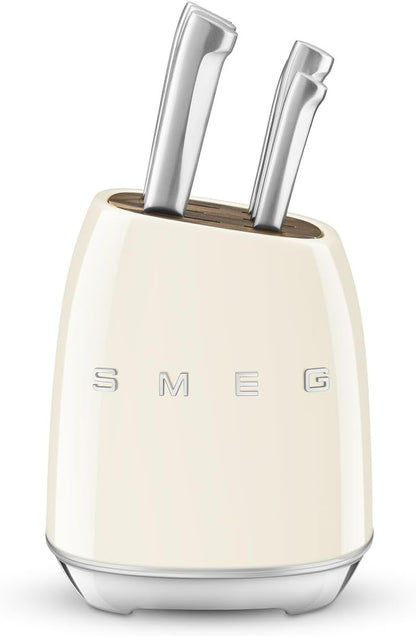SMEG Retro Tasarım Standlı Çelik Bıçak Seti (6 Parça) (İthalatçı Garantili)