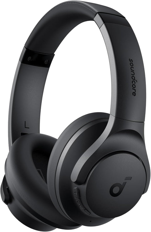 Soundcore Q20i Kulak Üstü Bluetooth Kulaklık, Hibrit Aktif Gürültü Engelleme, 40 Saat Çalma Süresi, Yüksek Çözünürlüklü Ses, Derin Bas