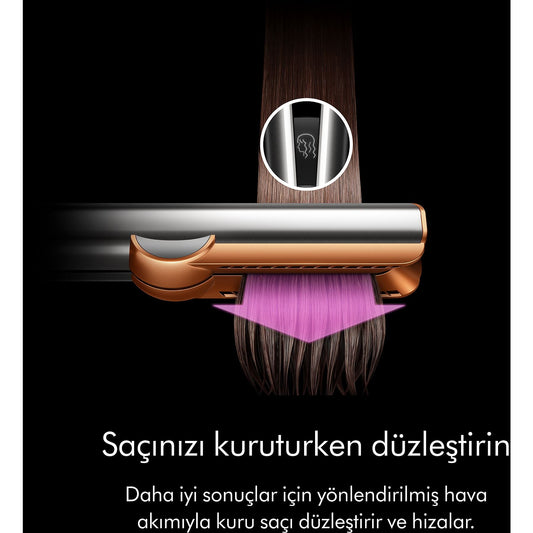 Dyson Airstrait Klasik Seri – Islak & Kuru Saç Düzleştirici (İthalatçı Garantili)