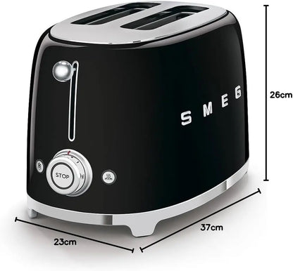 SMEG Retro 2x2 Slot Ekmek Kızartma Makinesi (İthalatçı Garantili)