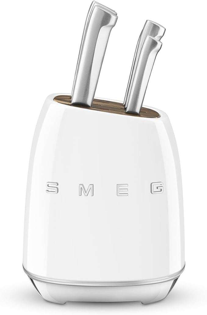 SMEG Retro Tasarım Standlı Çelik Bıçak Seti (6 Parça) (İthalatçı Garantili)