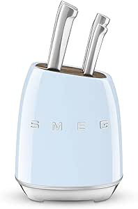 SMEG Retro Tasarım Standlı Çelik Bıçak Seti (6 Parça) (İthalatçı Garantili)
